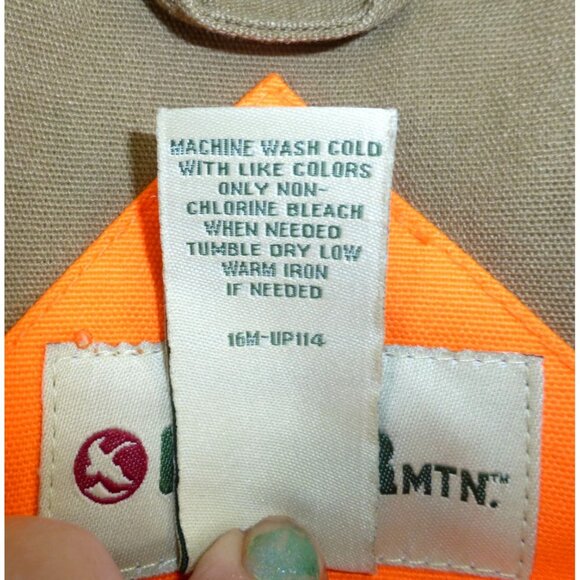 Gander Mountain Mens Hunting Vest Large Orange & Brown Polyester Cotton Pockets - Picture 4 of 16